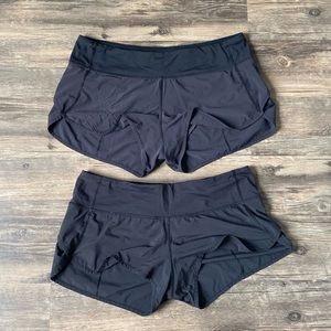 Lululemon Athletica Speed Short - Black/black zip